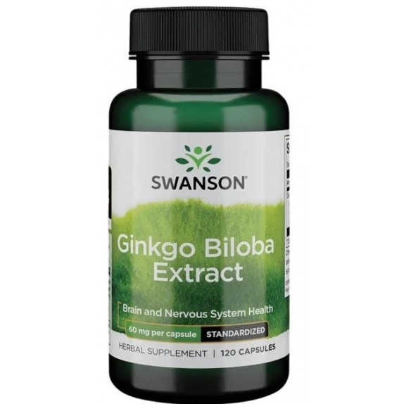 Swanson ginkgo biloba extrakt GinkgoSelect 60 mg120 kapsułek cena 62,90zł