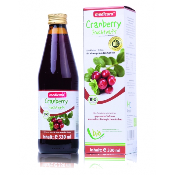 Medicura sok żurawinowy 330 ml BIO cena 19,29zł