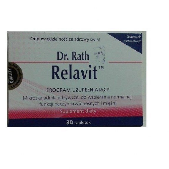 Dr Rath Relavit 30 tabletek cena 52,25zł