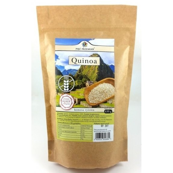 Quinoa 650 g Pięć Przemian cena 13,99zł