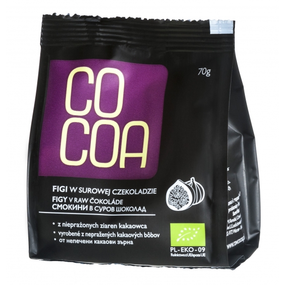 Cocoa figi w surowej czekoladzie 70 g BIO cena 10,55zł