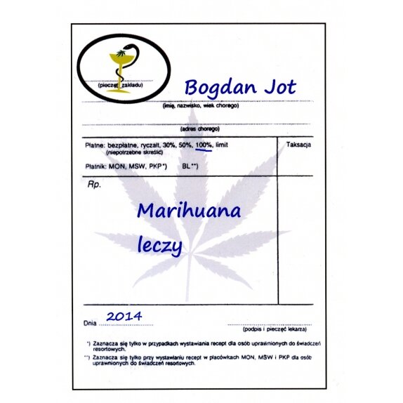 Książka "Marihuana leczy" Bogdan Jot cena 54,45zł