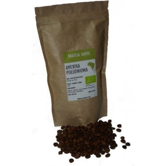 Kawa ekologiczna Arabica Brazylia Santos Organic 1 kg cena 100,75zł
