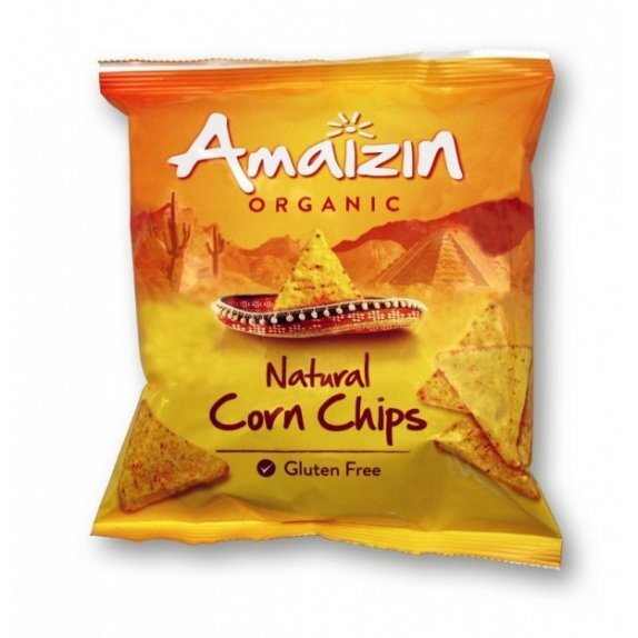 Chipsy kukurydziane solone bezglutenowe 75 g Amaizin cena 4,85zł
