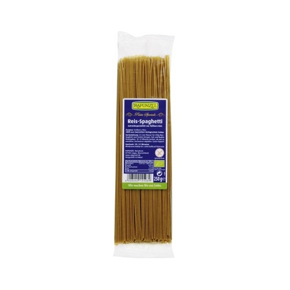 Makaron ryżowy razowy spaghetti 250 g BIO Rapunzel cena 3,42$