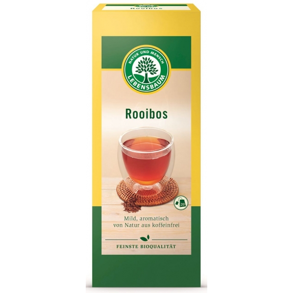 Herbata rooibos 20 saszetek BIO Lebensbaum cena 3,16$