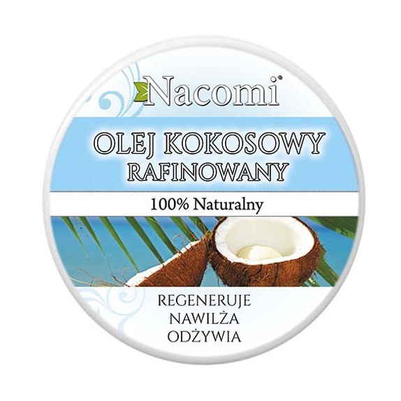 Nacomi olej kokosowy rafinowany 100 g + próbka w kształcie serca GRATIS PROMOCJA! cena 2,67$