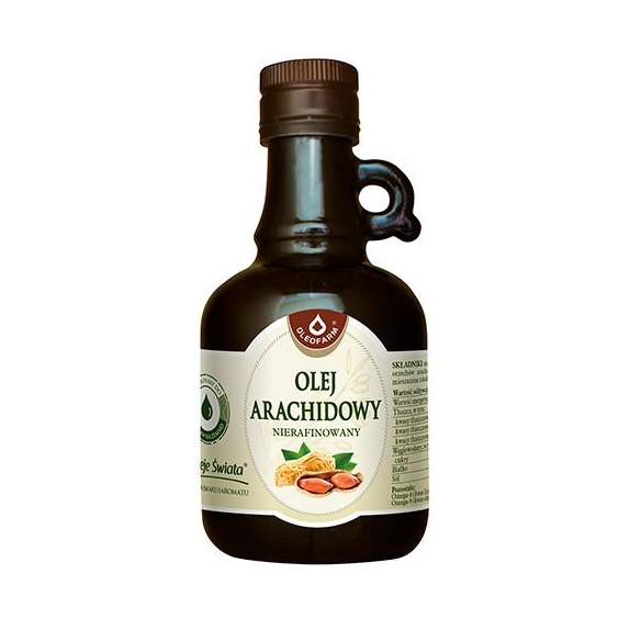 Olej arachidowy nierafinowany 250 ml Oleofarm PROMOCJA! cena 14,90zł