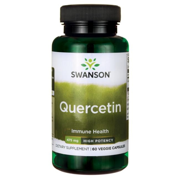 Swanson Kwercytyna (High Potency Quercetin) 475 mg 60 kapsułek  cena 124,90zł