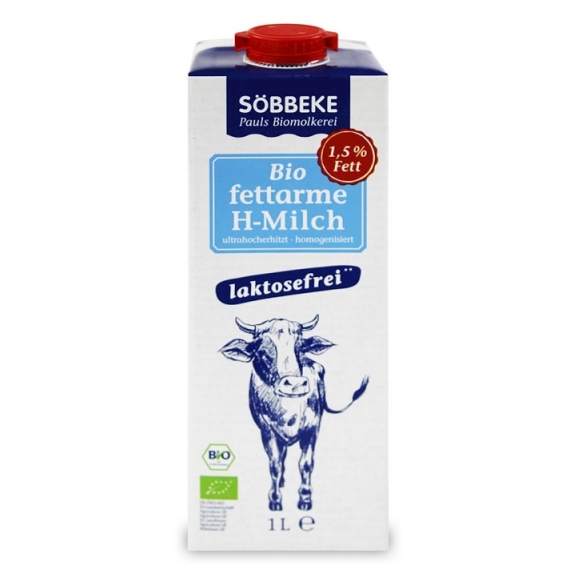 Mleko bez laktozy 1,5% 1l BIO Sobbeke cena 14,09zł