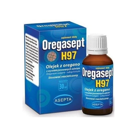 Oregasept H97 olejek z oregano 30 ml Asepta cena 12,88$