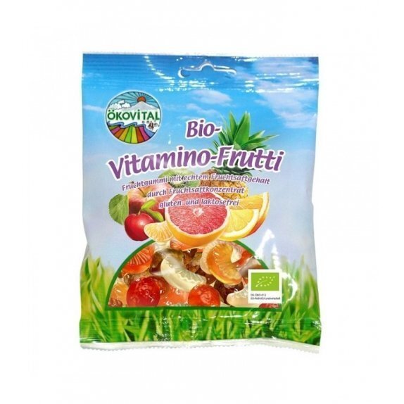Żelki owocowo witaminowe z bio - żelatyną 80 g Oekovital cena 8,89zł