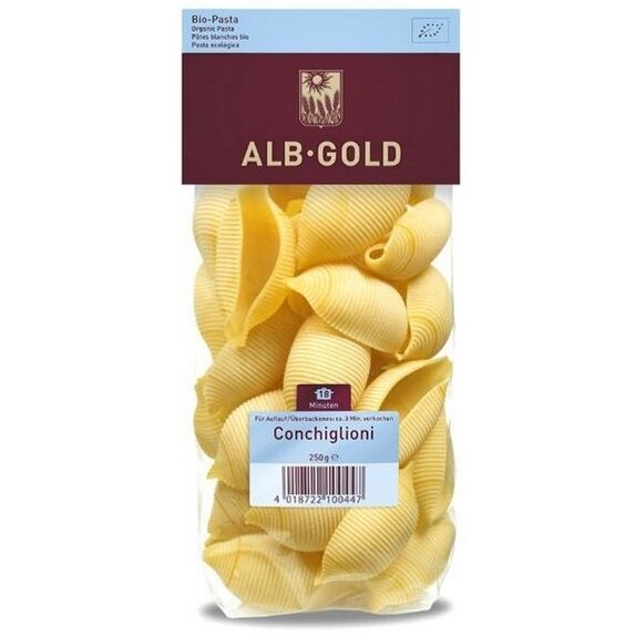 Makaron semolinowy conchiglioni duże muszle 250 g Alb-Gold cena 9,35zł