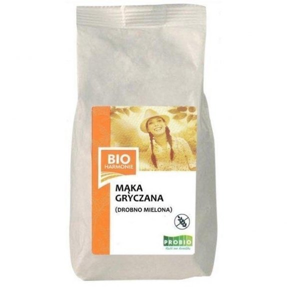 Mąka gryczana bezglutenowa 500 g Bioharmonie cena 11,29zł