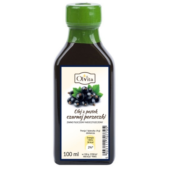 Olej z pestek czarnej porzeczki 100 ml Olvita cena 34,64zł