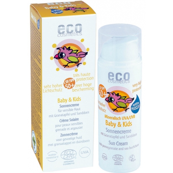 Eco cosmetics krem na słońce spf 50+ dla dzieci i niemowląt 50 ml  cena €17,19