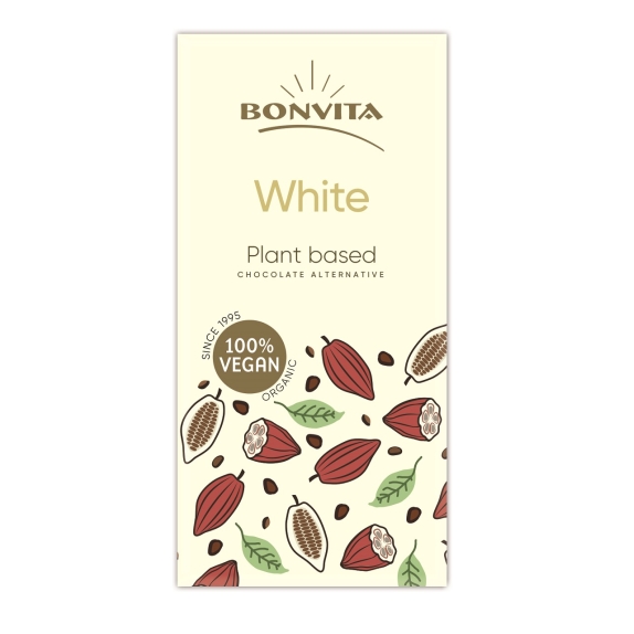 Tabliczka biała 100g BIO Bonvita cena 3,75$