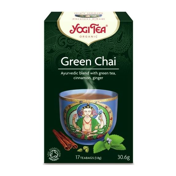 Herbata zielony czaj 17 saszetek BIO Yogi tea cena €3,06