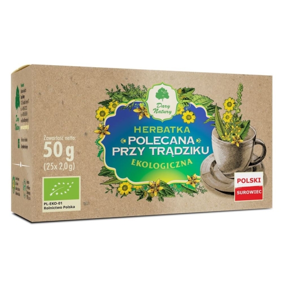 Herbata polecana przy trądziku 25 x 2 g BIO Dary Natury cena €2,16