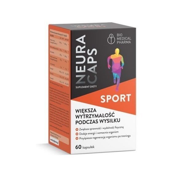 NeuraCaps Sport 60 kapsułek Bio Medical Pharma cena 94,39zł
