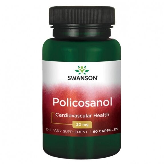 Swanson BioCosanol Polikosanol 20mg 60 kapsułek cena 8,29$