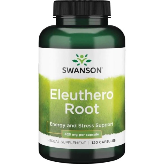 Swanson Eleuthero Root - Żeńszeń Syberyjski 425 mg 120 kapsułek cena €9,04