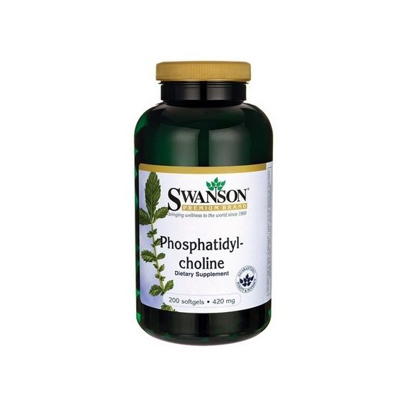Swanson Fosfatydylocholina 420 mg 200 kapsułek cena 107,55zł