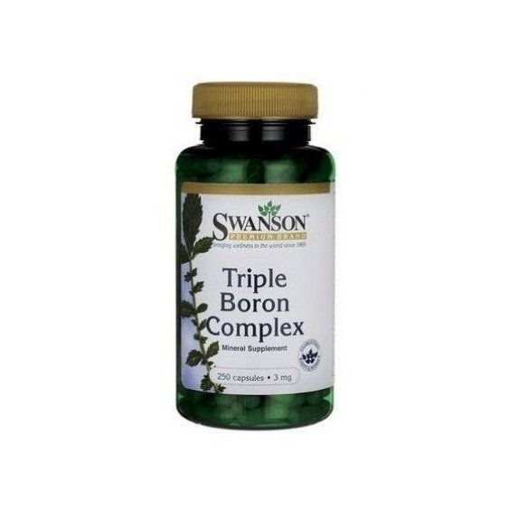 Swanson Triple Boron complex 3 mg 250 kapsułek cena 32,70zł