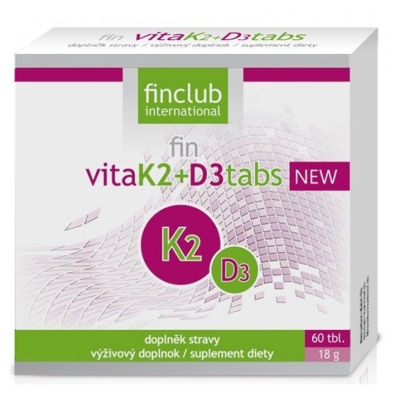 fin VitaK2+D3tabs 60 tabletek cena 176,65zł