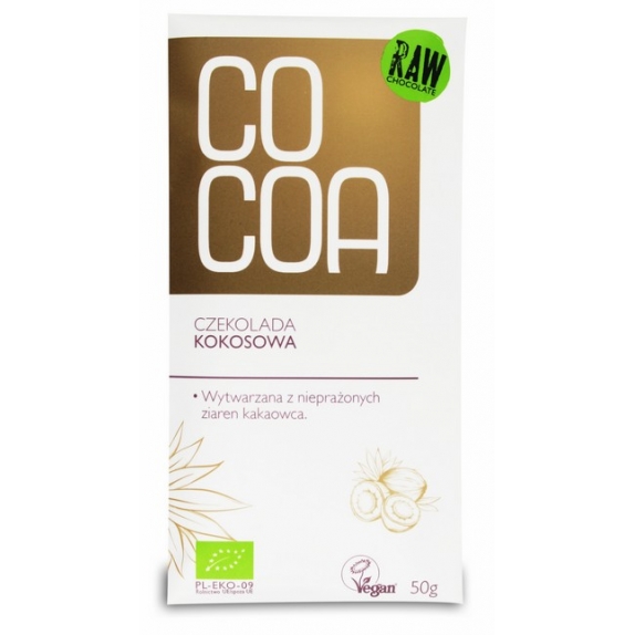 Cocoa czekolada kokosowa 50 g BIO cena 3,13$