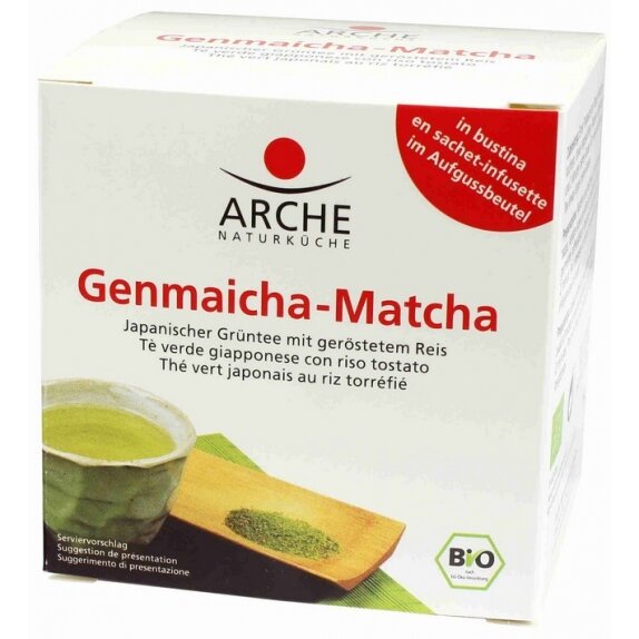 Herbata Genmaicha - matcha ekspresowa BIO 10 saszetek Arche cena 16,20zł