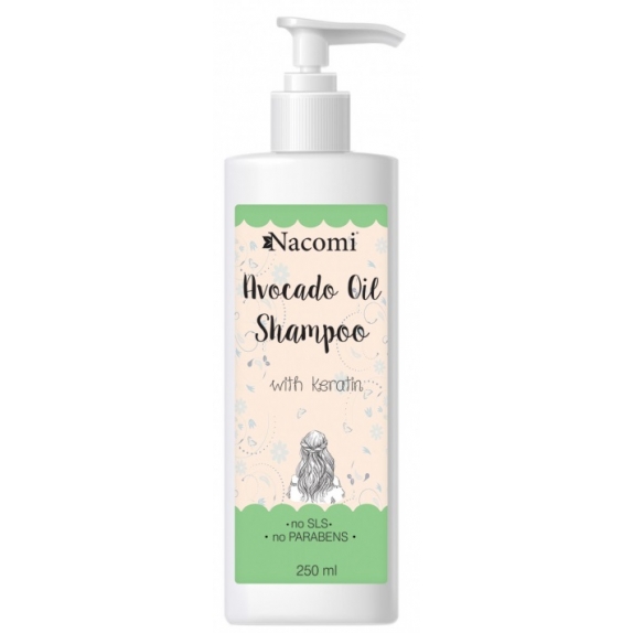 Nacomi szampon do włosów z keratyną i naturalnym olejem avocado 250 ml cena 24,79zł