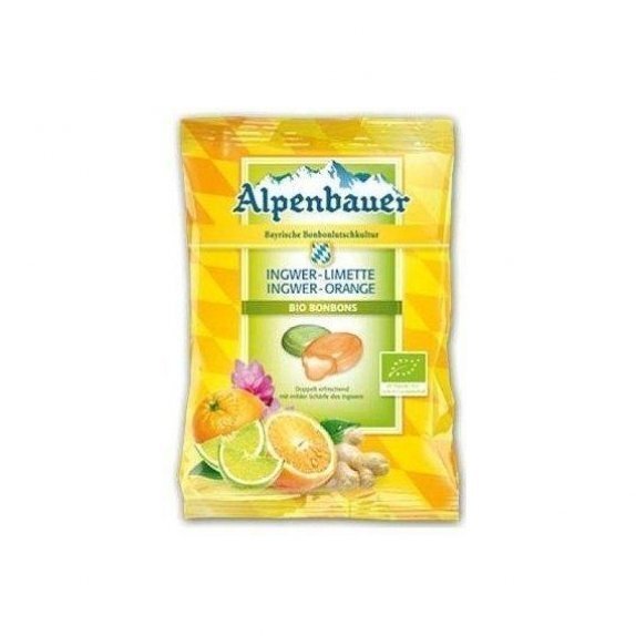 Cukierki nadziewane o smaku imbiru limonki i pomarańczy 75 g Alpenbauer cena 6,65zł