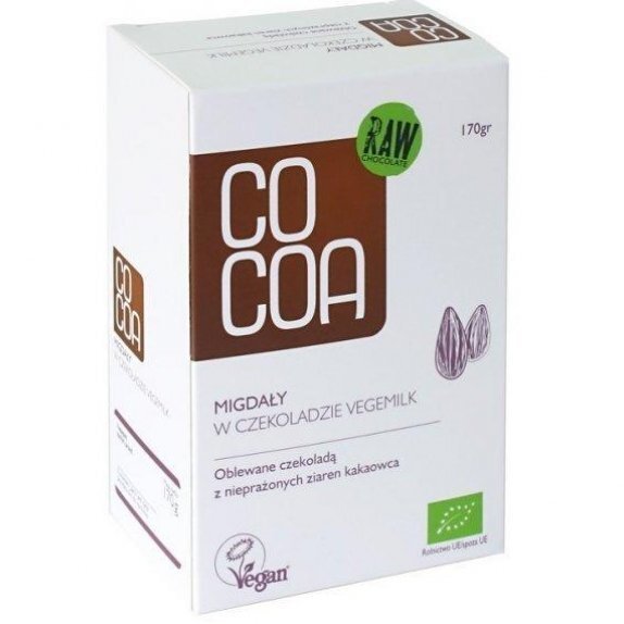 Cocoa Migdały w czekoladzie Vegemilk Bio 170 g cena 24,65zł