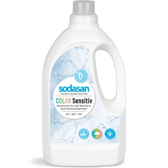 Sodasan płyn do prania color sensitiv 1,5 litra cena €8,58