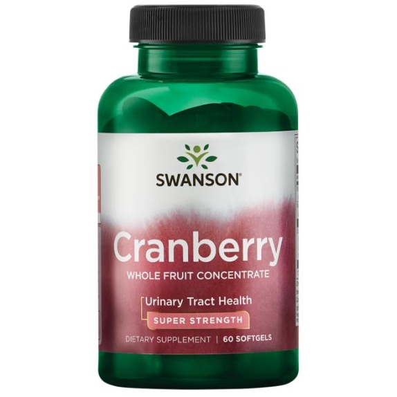 Swanson Żurawina Cranberry ekstrakt 420 mg 60 kapsułek cena 10,23$