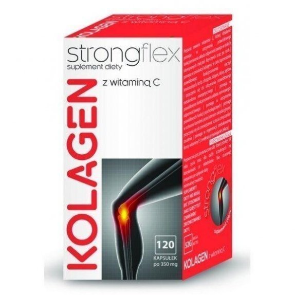 StrongFlex kolagen z witaminą C 44 g 120 kapsułek cena 117,05zł