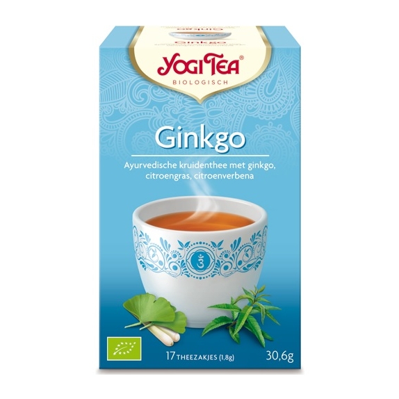 Herbata ginko - miłorząb japoński 17 saszetek BIO Yogi Tea cena 12,50zł