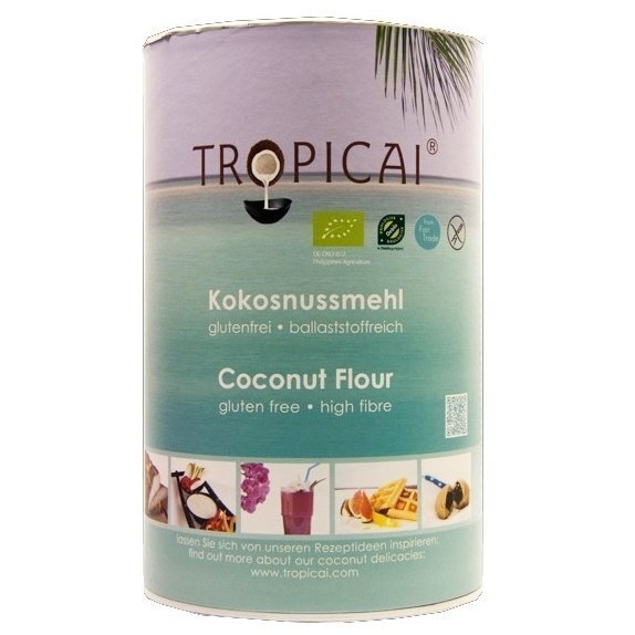 Mąka kokosowa bezglutenowa 500 g Tropicai cena 26,35zł