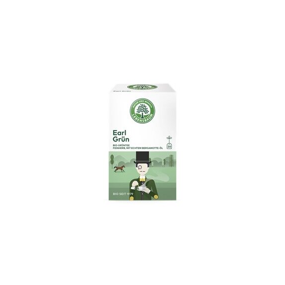 Herbata zielona earl grey ekspresowa 20x1,5 g BIO Lebensbaum cena 17,49zł