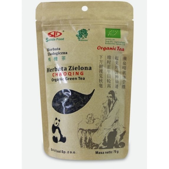 Herbata zielona chaoqing BIO 70 g Solida Food cena 3,96$
