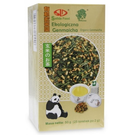 Herbata zielona genmaicha ekspresowa 25 x 2 g Solida Food cena 6,49zł