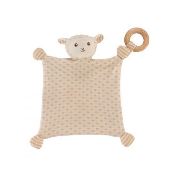 Pomysł na prezent dla dziecka kocyk z ekologicznej bawełny, owieczka 1 sztuka EverEarth cena 98,37zł