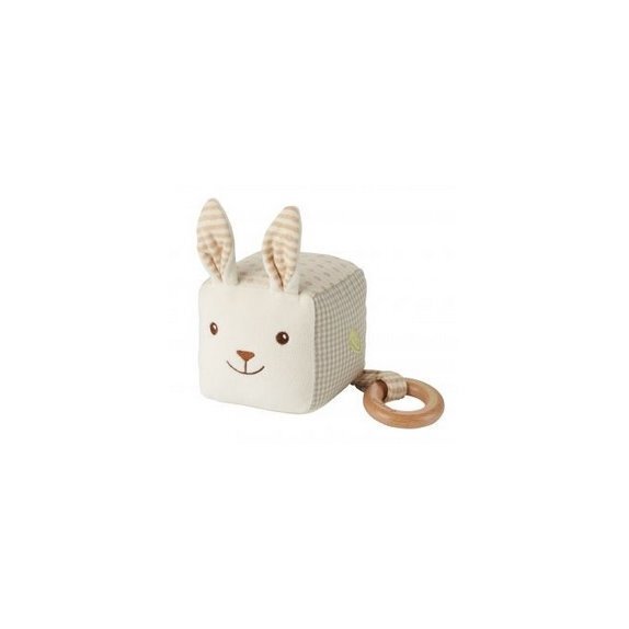 Pomysł na prezent dla dziecka bawełniana kostka króliczek 1 sztuka EverEarth cena 98,37zł