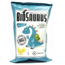 Chrupki kukurydziane sól morska bezglutenowe BioSaurus 15g BIO McLloyd's