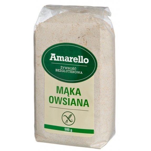 Mąka owsiana bezglutenowa 500 g Amarello cena 14,48zł