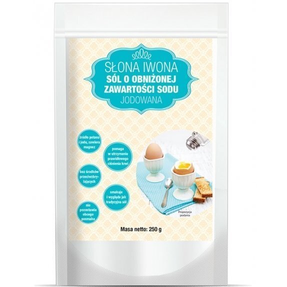 Słona Iwona - sól niskosodowa (potas, jod, magnez) 250 g Propharma cena 5,66zł
