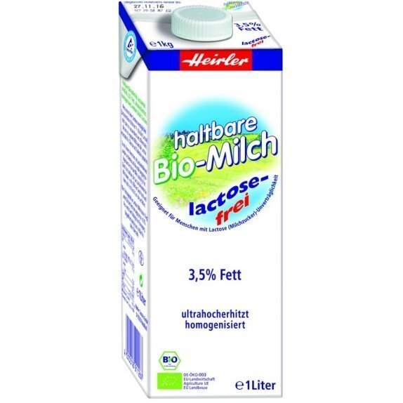 Mleko 3,5 % bez laktozy 1l Heirler cena 11,70zł