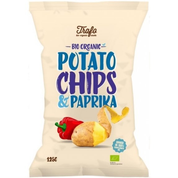 Chipsy ziemniaczane papryka 125g Trafo cena 8,05zł