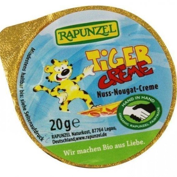 Krem orzechowo-czekoladowy Tiger 20 g Rapunzel cena 3,25zł